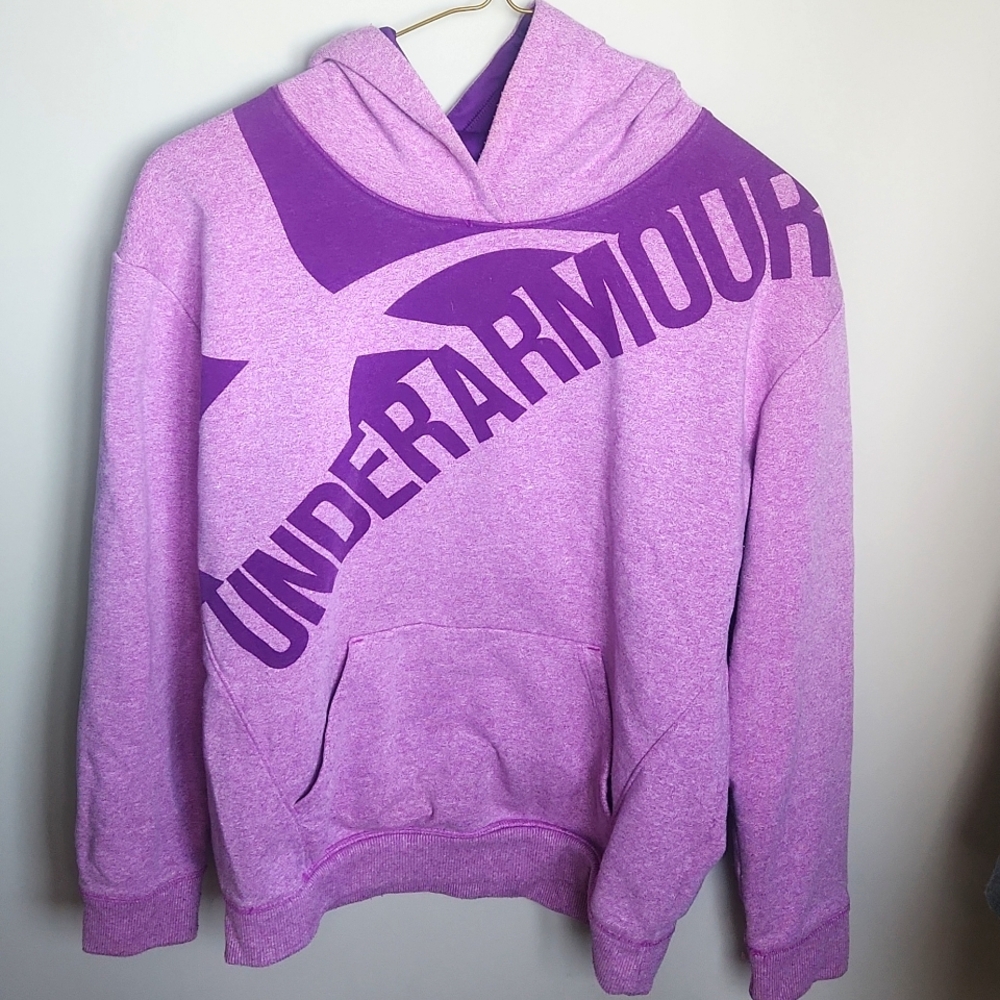 Like new girls large purple Under Armour hoodie